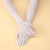 ( black)women gauze long glove black lace eyes translucent Halloween glove