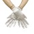 ( black)bride short style four surface satin face glove lady wedding