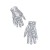 ( red) child sequin stage glove child glove  dance watch-face glove