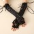 ( black)iskon  sexy half glove long style women Sleeve with sleeves punk Halloween