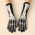 ( black)Halloween print skull glove glove apparel glove