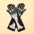 ( black)Halloween print skull glove glove apparel glove