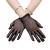 ( black)summer Sunscreen glove nets yarn grid translucent draughty glove bride transparent sexy short glove
