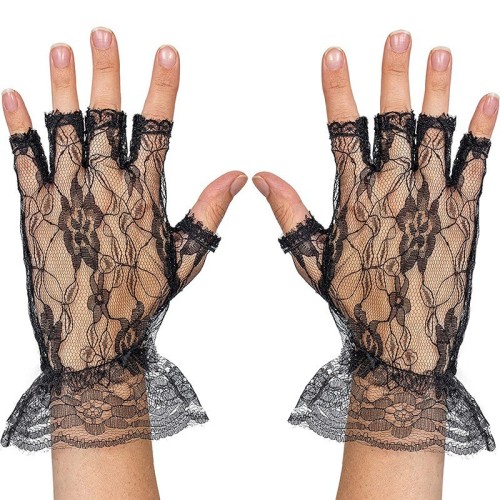 ( black)occidental style sexy lace half flower stage watch-face glove  summer