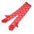 ( red)lady long style lace glove bride wedding elegant wedding glove