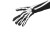 ( black) Halloween watch-face glove cm long sleeve ornament glove