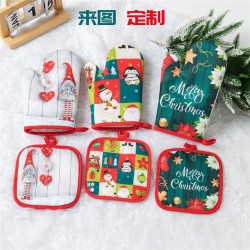 ( red)christmas glove christmas glove thick glove set