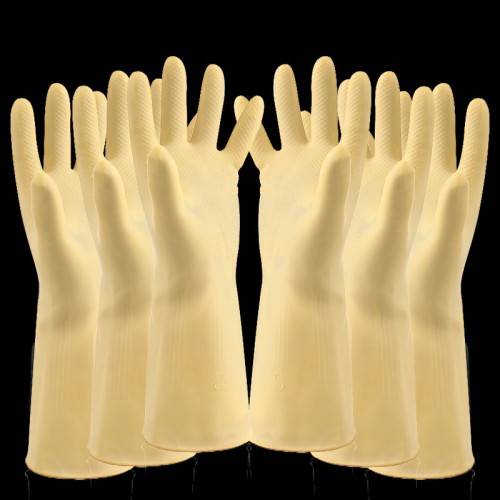 ( red ) glove woman thick plastic Waterproof leather