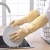 ( red)plastic thick glove Waterproof Non-slip wear-resisting leather