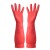 ( red)plastic thick glove Waterproof Non-slip wear-resisting leather