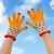 glove warm lovely Winter knitting lady velvet wind knitting touch screen glove