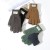 ( black)woolen glove man velvet thick warm Winter wind touch screen knitting glove