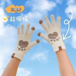 ( while ) velvet glove warm lovely woman Winter velvet thick Korean style touc..