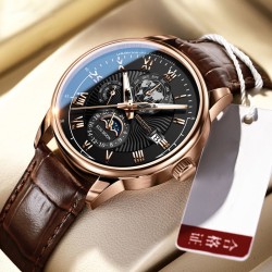 ( White faceRose Gold) fashion three day fashion man watch man watch-face belt