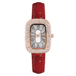 ( red)samll watch-face lady watch woman samll Rhinestone woman watch-face
