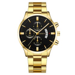 day steel belt quartz watch-face man Business man watch three big dialwatch ma..