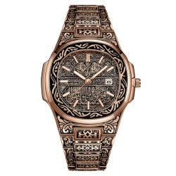 (Gold) fashion retro man watch man watch-face watch bronze wrist-watches