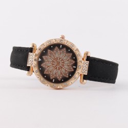 ( red) lady watch woman watch-face belt quartz fashion wrist-watches
