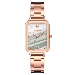 square samll watch-face lady watch woman watch-face steel belt quartz watch-fa..