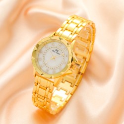 (Rose Gold)lady watch woman watch-face watch flowers fully-jewelled style