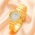 (Rose Gold)lady watch woman watch-face watch flowers fully-jewelled style