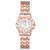 (Rose Gold)lady watch woman watch-face watch flowers fully-jewelled style