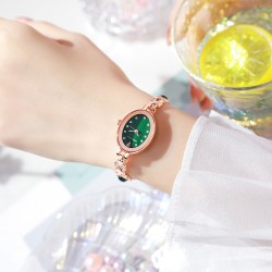 ( green) diamond gem style lady watch woman watch-face quartz watch-face watch