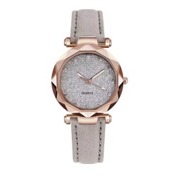 ( gray) surface surface lady watch woman watch-face frosting belt style quartz..