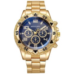 ( Black face) man watch-face man watch big dial steel belt quartz watch-face w..