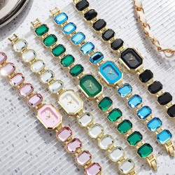 ( black) samll watch gem color samll high fashion Bracelets watch lady
