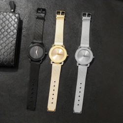 (Gold) super Thin Business belt man watch  classic brief leisure quartz watch-..
