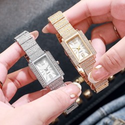 ( Silver)lady watch Rhinestone samll watch-face surface quartz watch leisure f..