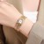 (  Silver)samll watch  square brief watch  lady watch  Metal three