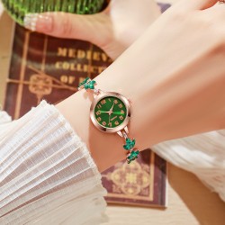 fashion temperament watch woman trend brief temperamentns three clover Bracele..