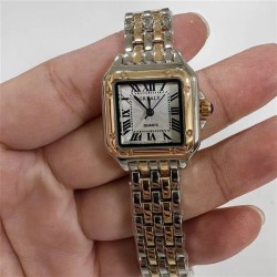 ( Silver) samll lady Rome square quartz watch leisure woman style student Busi..