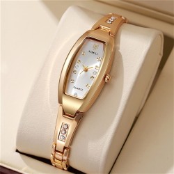 (Gold)lady Business Korean style Bracelets brief quartz watch  leisure all-Pur..