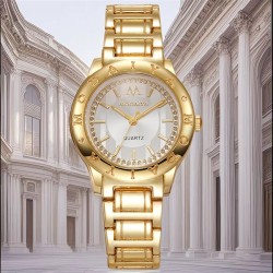 brief lady diamond quartz watch  leisure stainless steel woman style student f..