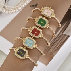 ( black)woman student Korean style temperament rope samll square diamond fashi..