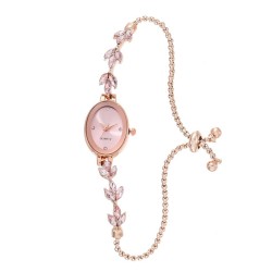( Rose Gold red) fashion belt diamond lady watch temperament Bracelets watch
