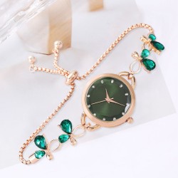 (Rose Gold)woman student Korean style temperament rope samll flowers brief fas..