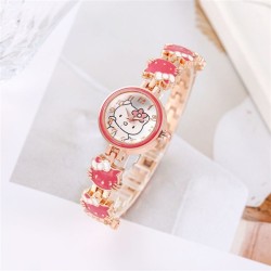 ( rose Red)fashion cat watch woman style temperament lovely Bracelets steel be..