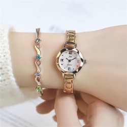 ( Gold belt) fashion style lady watch woman style student samll dial Korean st..