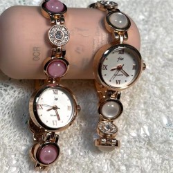 ( rice white) high fashion lady watch  woman style studentns life Waterproof e..