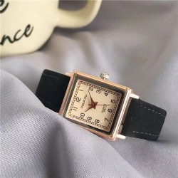 ( black)fashion all-Purpose lady watch woman style samll high temperament stud..