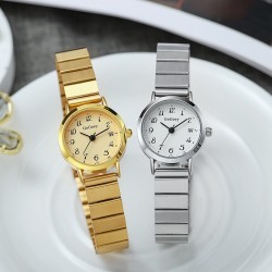 ( Rose Gold) fashion steel belt quartz lady watch  woman style student samll d..