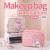(  Pink)three cartoon bag bag high capacity bag