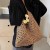 ( Beige)high capacity weave bag woman summer bag all-Purpose shoulder bag