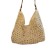 ( Beige)high capacity weave bag woman summer bag all-Purpose shoulder bag