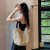 ( Beige) bag weave bag woman high capacity summer Shoulder bag