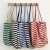 ( stripe)Stripe canvas bag windins leisure bag shoulder high capacity bag